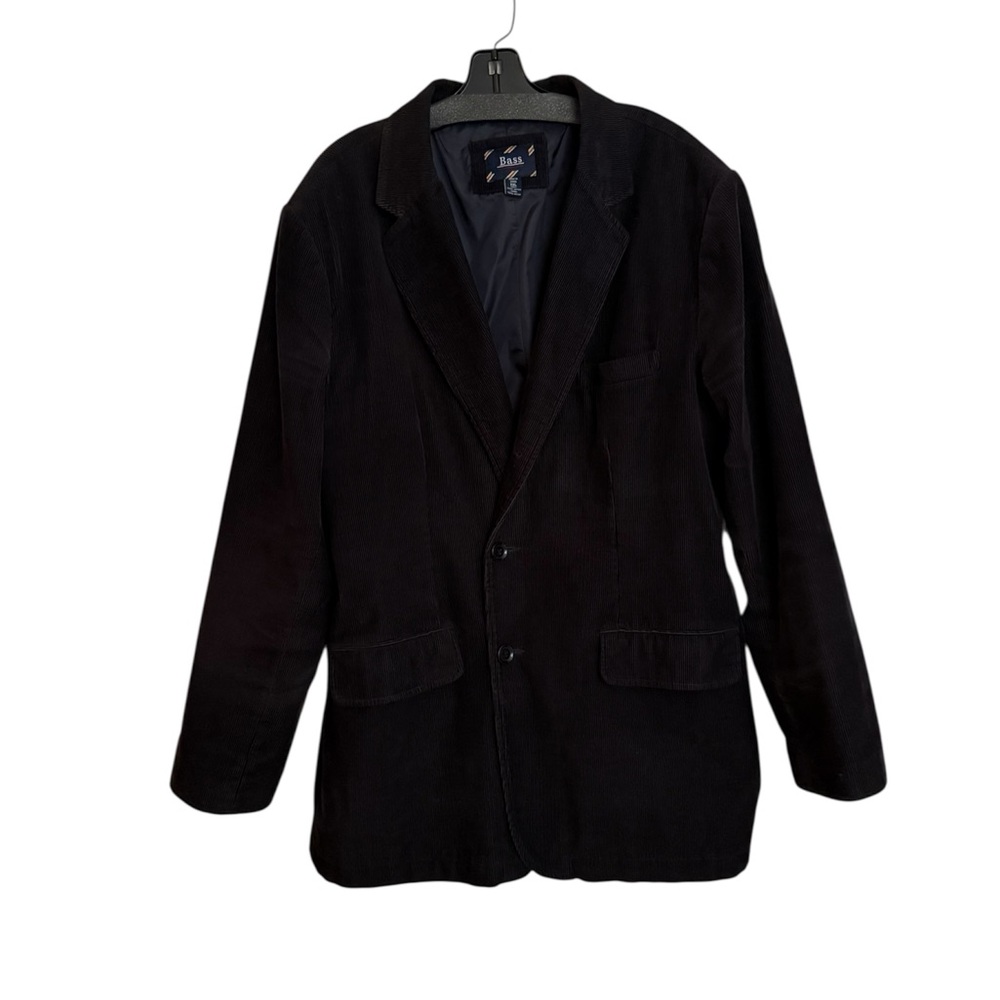 Bass Men's Black Sport Corduroy Coat